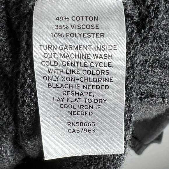 Treasure & Bond Mens XL Shawl Collar Cardigan Black Caviar Marl Quiet Luxury - Picture 15 of 16